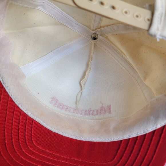 Vintage Ford Motorcraft Snapback‎ Hat Cap Red Cream Two Tone Made in USA - Picture 10 of 12
